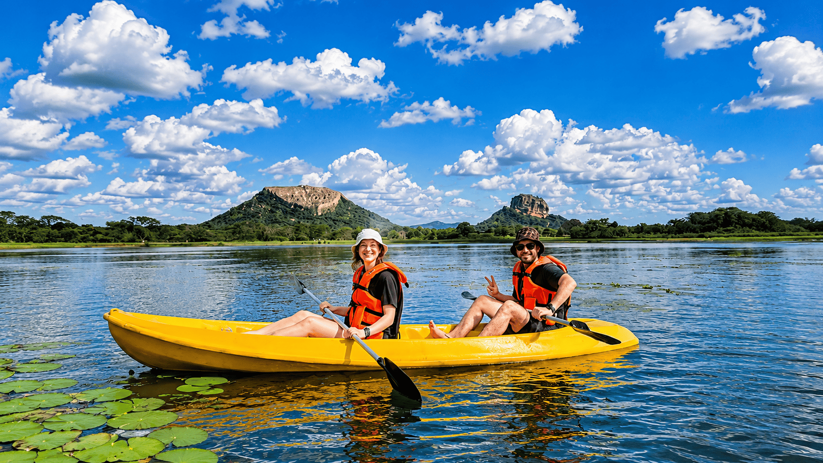 sigiriya kayak experience with lion rock lake views – $35 per person sigiriya kayak experience with lion rock lake views – $35 per person